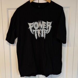 Power Trip - Metal Band from Texas Black Graphic T-Shirt 2X
